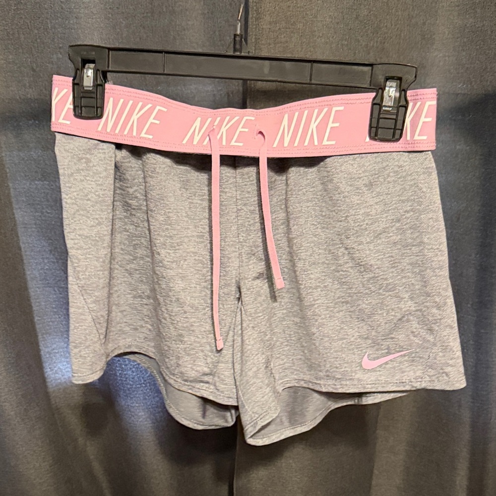 Nike Women's Athletic Shorts in Gray and Pink